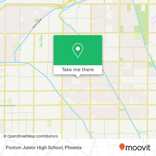 Poston Junior High School map