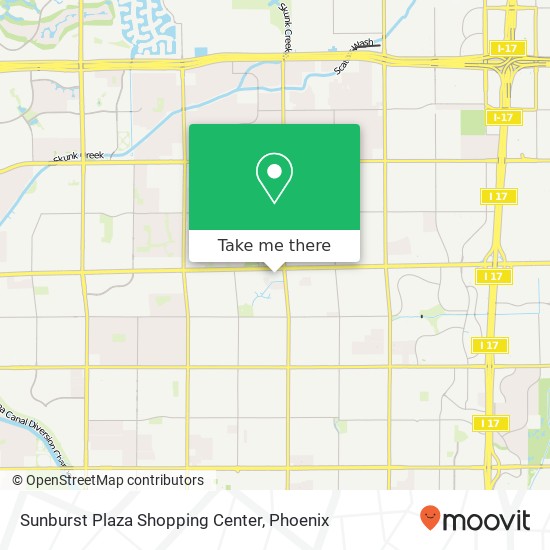 Mapa de Sunburst Plaza Shopping Center