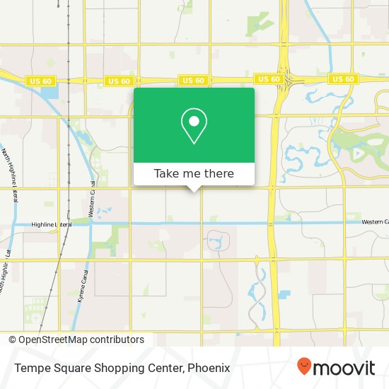 Tempe Square Shopping Center map