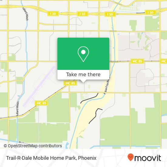 Mapa de Trail-R-Dale Mobile Home Park
