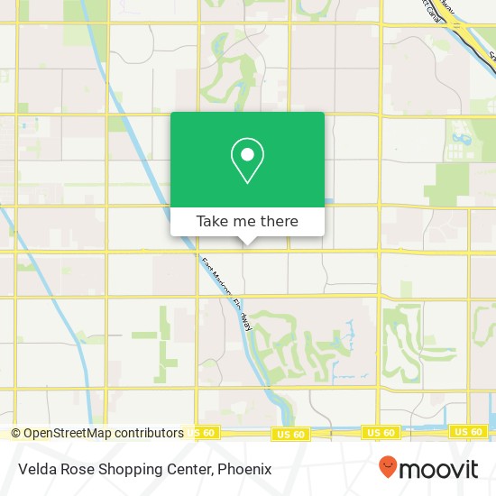 Velda Rose Shopping Center map