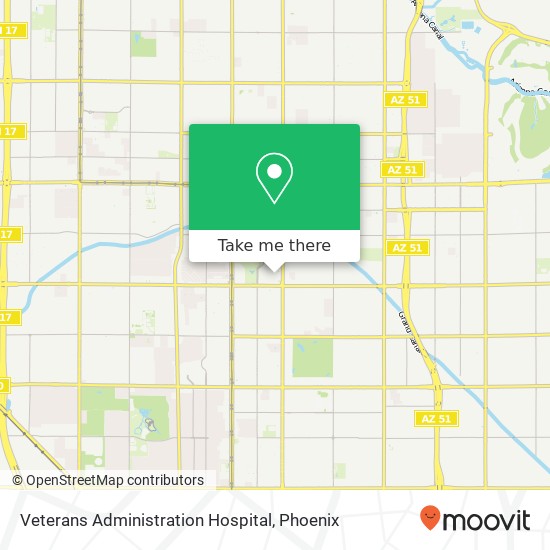 Mapa de Veterans Administration Hospital