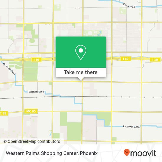 Mapa de Western Palms Shopping Center