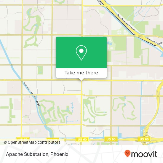 Mapa de Apache Substation