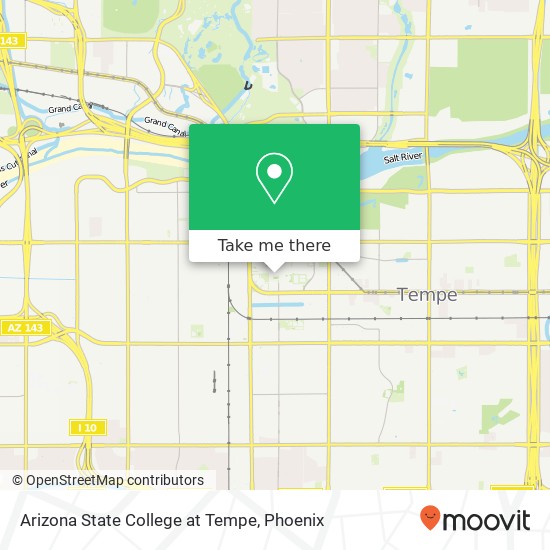 Arizona State College at Tempe map