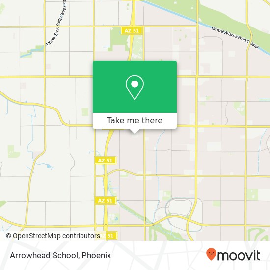 Mapa de Arrowhead School