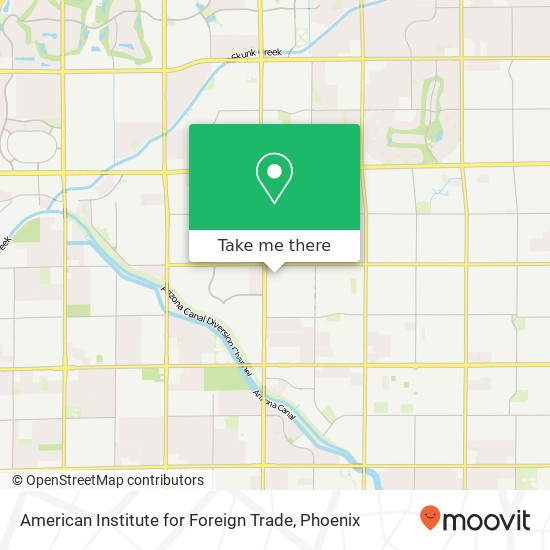 American Institute for Foreign Trade map