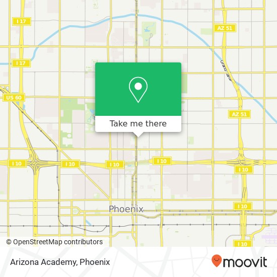 Mapa de Arizona Academy