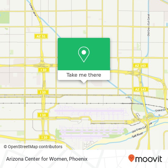 Arizona Center for Women map