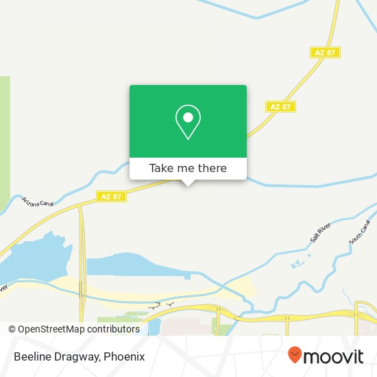 Beeline Dragway map