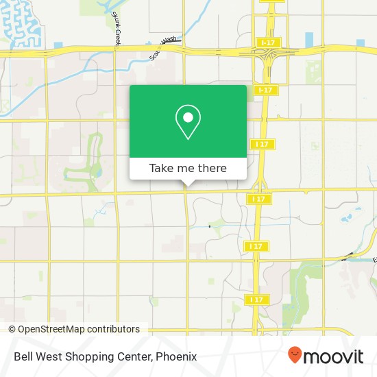 Bell West Shopping Center map