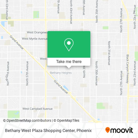 Mapa de Bethany West Plaza Shopping Center