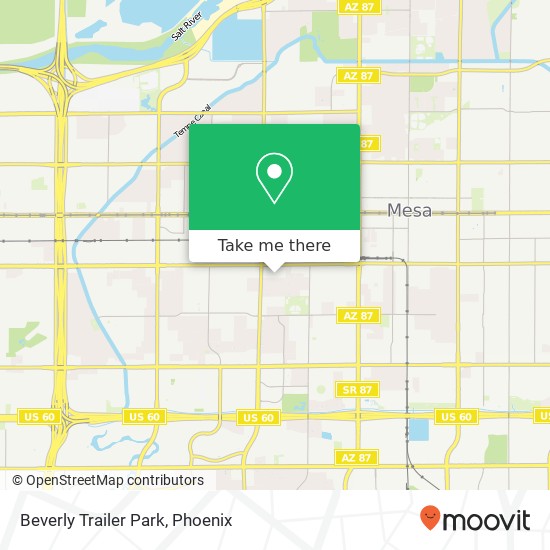 Mapa de Beverly Trailer Park