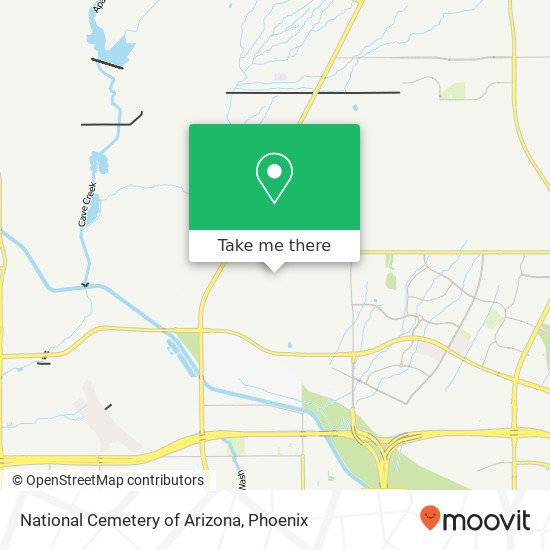 National Cemetery of Arizona map