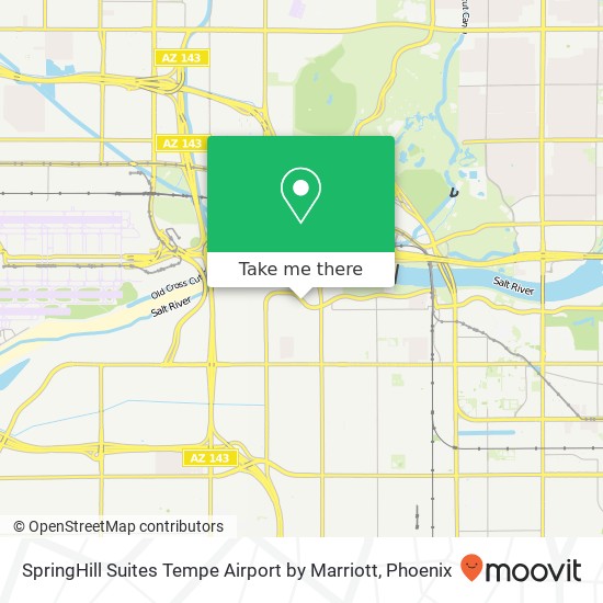 Mapa de SpringHill Suites Tempe Airport by Marriott
