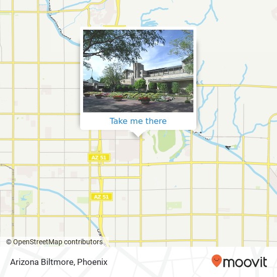 Arizona Biltmore map