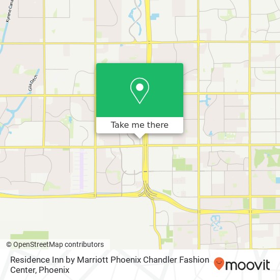 Residence Inn by Marriott Phoenix Chandler Fashion Center map