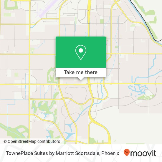 Mapa de TownePlace Suites by Marriott Scottsdale