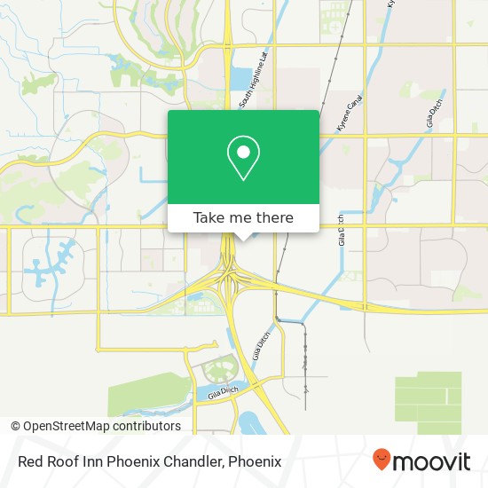 Red Roof Inn Phoenix Chandler map