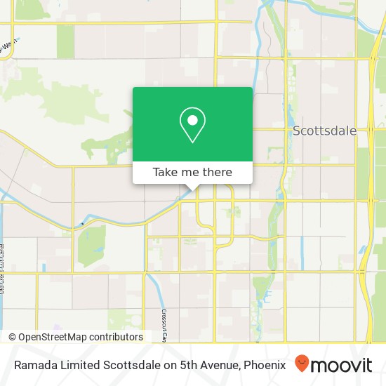 Mapa de Ramada Limited Scottsdale on 5th Avenue