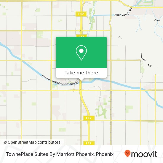 Mapa de TownePlace Suites By Marriott Phoenix