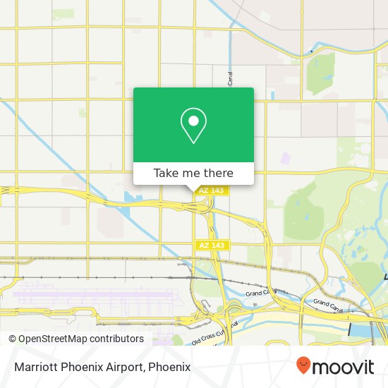 Marriott Phoenix Airport map