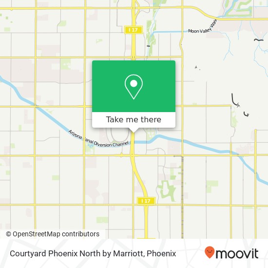 Mapa de Courtyard Phoenix North by Marriott