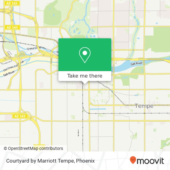 Courtyard by Marriott Tempe map