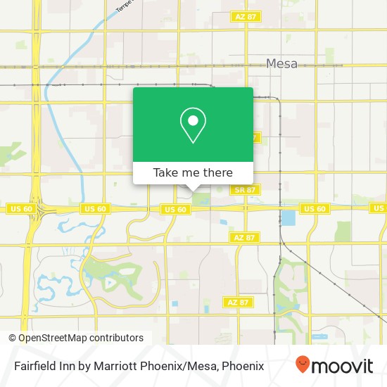 Fairfield Inn by Marriott Phoenix / Mesa map