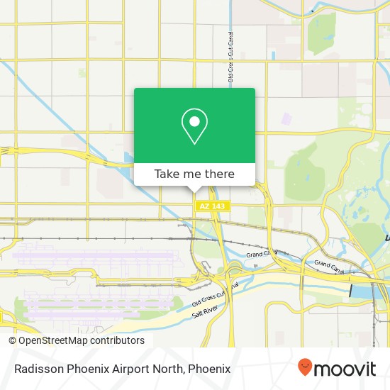 Radisson Phoenix Airport North map