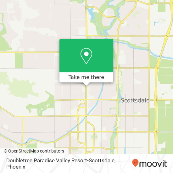 Mapa de Doubletree Paradise Valley Resort-Scottsdale