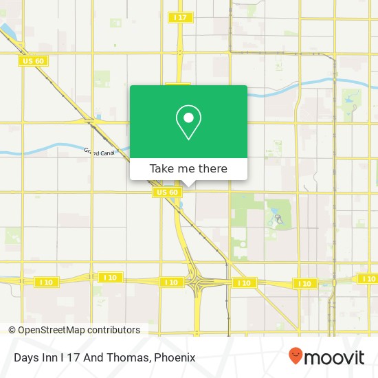 Days Inn I 17 And Thomas map