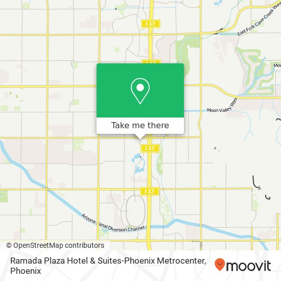 Ramada Plaza Hotel & Suites-Phoenix Metrocenter map