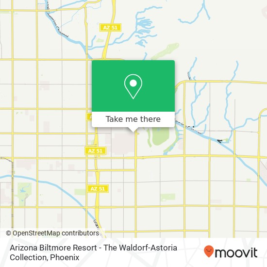 Arizona Biltmore Resort - The Waldorf-Astoria Collection map