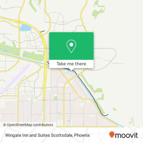 Mapa de Wingate Inn and Suites Scottsdale