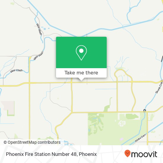 Mapa de Phoenix Fire Station Number 48
