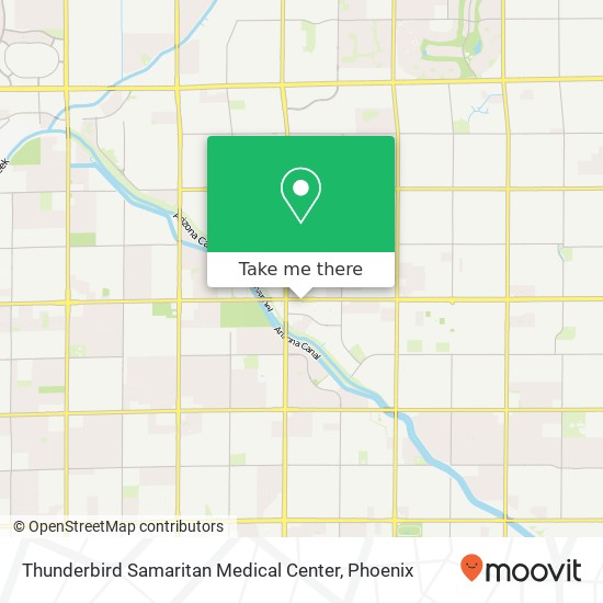 Mapa de Thunderbird Samaritan Medical Center