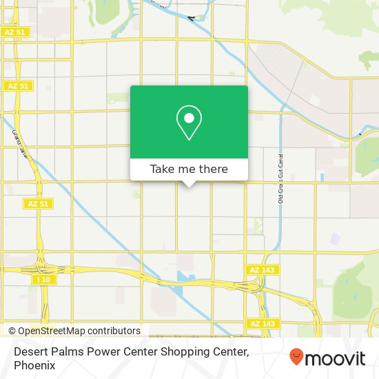 Desert Palms Power Center Shopping Center map