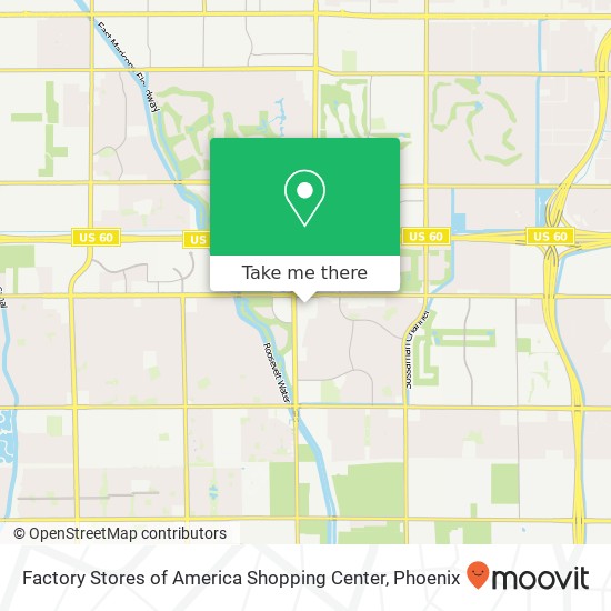 Mapa de Factory Stores of America Shopping Center
