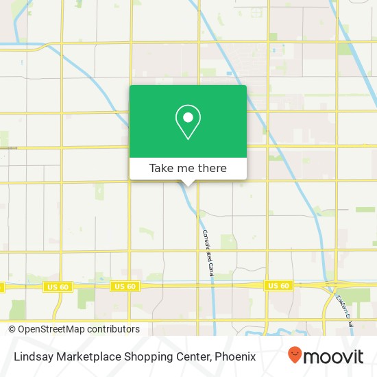 Lindsay Marketplace Shopping Center map