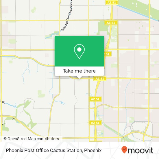 Mapa de Phoenix Post Office Cactus Station