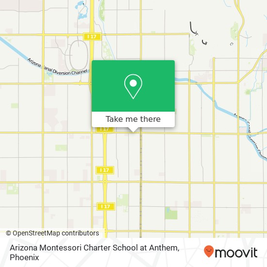 Mapa de Arizona Montessori Charter School at Anthem