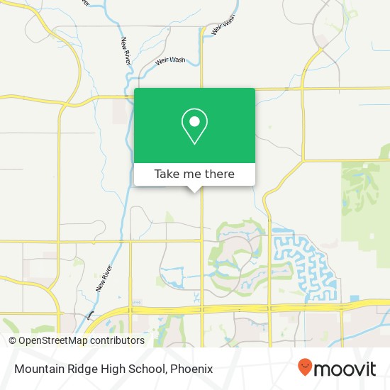 Mountain Ridge High School map