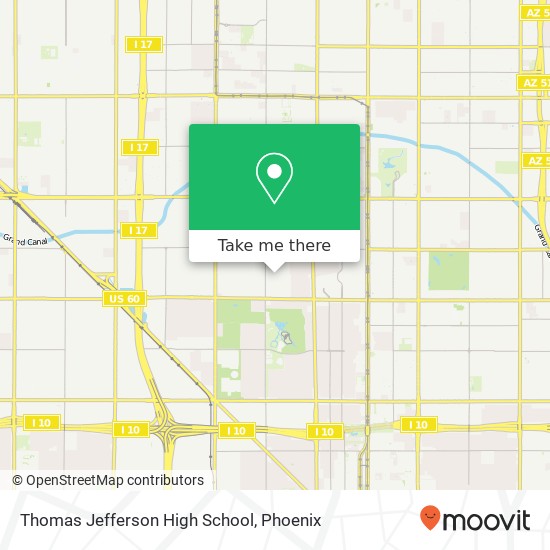 Thomas Jefferson High School map