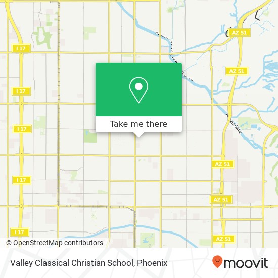 Mapa de Valley Classical Christian School