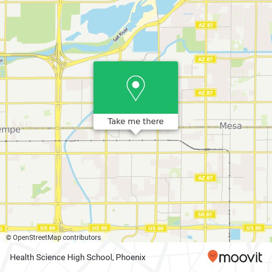 Health Science High School map