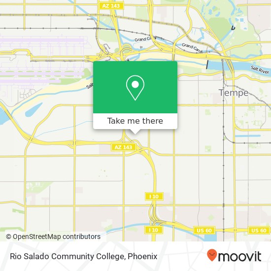 Mapa de Rio Salado Community College