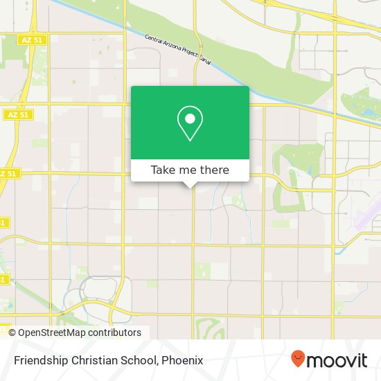 Mapa de Friendship Christian School