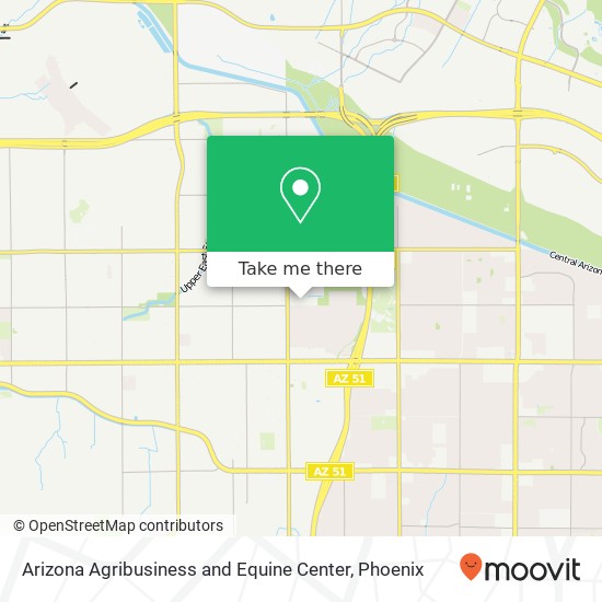 Mapa de Arizona Agribusiness and Equine Center