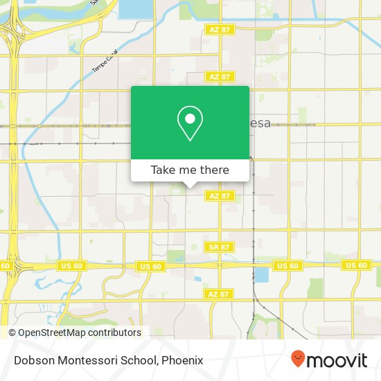 Mapa de Dobson Montessori School